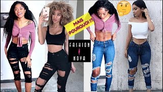 COMMENT CHOISIR SA TAILLE FASHION NOVA ET TOUT CE QUIL FAUT SAVOIR SUR LEUR JEANS  IAMRAFLO HAUL [upl. by Shore]