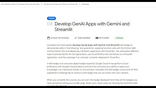 Develop GenAI Apps with Gemini and Streamlit Challenge Lab  GenAI Students Interactive session [upl. by Ploss]