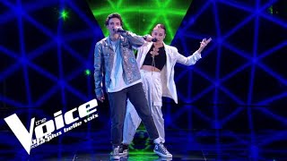 Stromae  Alors on danse  Prichia et Mea  The Voice 2023  Cross Battles [upl. by Ttehc]