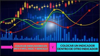 COLOCAR INDICADORES EN MT4MT5 FACIL Y SENCILLOCOLOCAR OTRO INDICADOR DENTRO OTRO INDICADOR MT4MT5 [upl. by Avonasac]