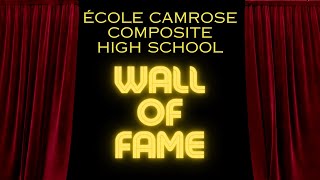 École Camrose Composite High Schools 2023 Wall of Fame Ceremony [upl. by Diandre]