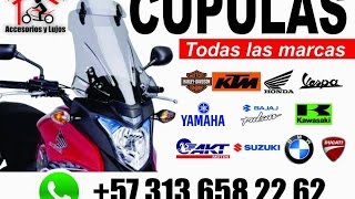 Cúpulas moto BMW fabricamos para todo tipo de moto 57 3136582262 [upl. by Nirehtac]