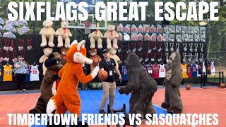 SixFlags Great Escape  Timbertown friends vs Sasquatches￼ [upl. by Lynda917]