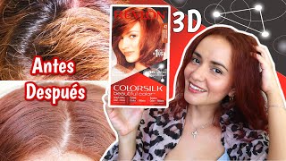 Revlon Colorsilk Tinte🩸42🙆Castaño Medio Cobrizo💁 Color 3D [upl. by Hwu]