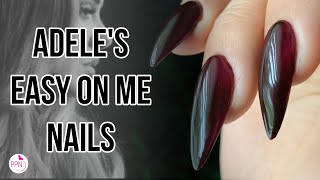 Adeles Easy On Me Nail Tutorial  Sculpted Gel Extensions [upl. by Nyladnewg631]