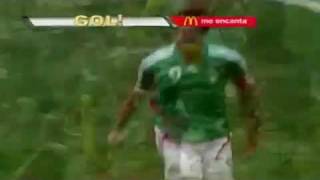 Mexico vs Costa Rica  Jared Borgetti Goal Gold Cup 2007 [upl. by Eneluj]