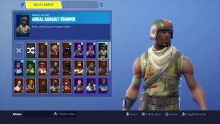 SEASON 1 Fortnite Account Locker And Stats Showcase Season 1 OG Skull Trooper amp more rare skins [upl. by Saidee]