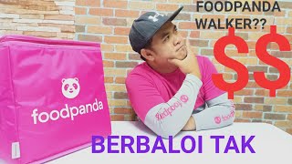 Gaji Partime Sebagai Foodpanda Walker [upl. by Sidnal]