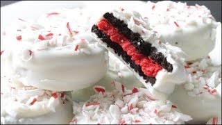 White Chocolate Peppermint Oreo Cookies [upl. by Anived]