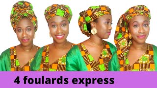 Attacher un foulard africain wax 2022  Moussor sénégalaise Korité  Ankara turban tutorial [upl. by Scoles]