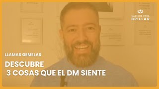 🔥 LLAMAS GEMELAS DESCUBRE 3 COSAS QUE EL DM SIENTE 🔥 [upl. by Nolyarb131]