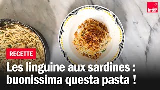 Les linguines aux sardines  Les recettes de FrançoisRégis Gaudry [upl. by Rosene]