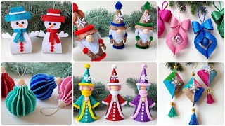 6 Ideas 🎀 Christmas Decorations 🎄 Christmas Crafts ☃️ DIY Christmas tree toys [upl. by Eillas]