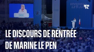 Marine Le Pen présente son projet pour lécole  M la France [upl. by Uticas351]