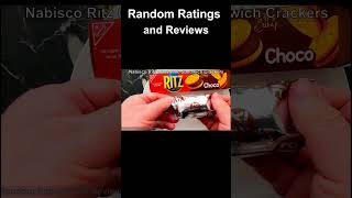 Nabisco Ritz Chocolate Sandwich Crackers RandomRatingsandReviews ritz snacks korea 한국 [upl. by Ynetsed]