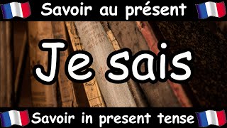 SAVOIR To Know Conjugation Song  Present Tense  French Conjugation  Le Verbe SAVOIR [upl. by Reffinej]