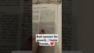 budi oprezan u svom govoru♥️ Post o jeziku🙏 gospa shorts [upl. by Antipus861]