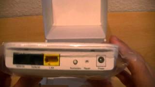 Speedport ISDN Adapter Unboxing  German [upl. by Neeli]