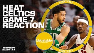 HeatCeltics Game 7 LIVE Reaction  should the Celtics trade Jaylen Brown  debatable [upl. by Cirederf]