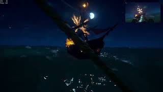 Sinking a playerran Burning Blade wmultiple rituals as Athena Emissary Sea of Thieves Season 13 [upl. by Berner495]