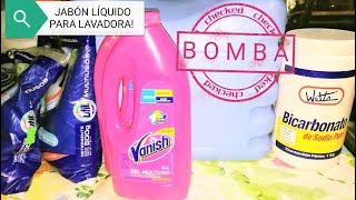 JABON LIQUIDO SUPER ESPUMOSO 2  BOMBA  PARA LAVADORA🥼👔👕👗🧦 [upl. by Otecina]