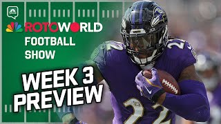 NFL Week 3 Preview Debating Derrick Henry Chris Olave  more  Rotoworld Football Show FULL SHOW [upl. by Brawley]