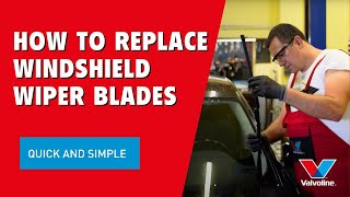 How to Change Wiper Blades  Step by Step Car Maintenance Guide  VALVOLINE [upl. by Dazraf235]