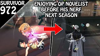 Abusing Novelist Skill before his big nerf  Survivor Rank 972 Identity v [upl. by Regina123]