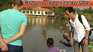 Fishing in Lake Tanganyika China Beach In Bujumbura Burundi Africa  Full HD [upl. by Adyol]