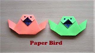 Very Easy way to Make Paper Bird Origami  How to make Origami Bird [upl. by Emalee]