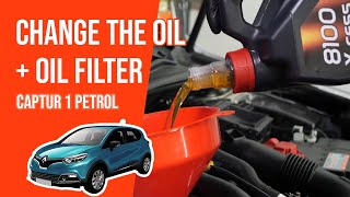 Change the oil and the oil filter Captur mk1 09 TCe 🛢 [upl. by Eniawed]