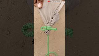 Topper Corner Knot  Very Easy Method camping [upl. by Dranik]