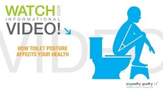 Why Squatting To Poop is Better For Your Health with SquattyPotty [upl. by Naleag]