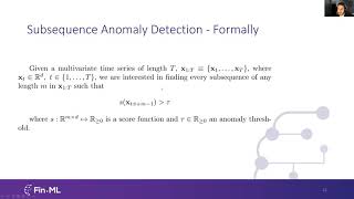 Deep unsupervised Anomaly Detection in the derivatives market  December 3 2021 [upl. by Cohligan]