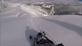 UNFINISHED BUSINESS AT COPPER LAKE  2016 SKIDOO 800 SUMMIT X 174 T3 SILBER TURBO [upl. by Leima]