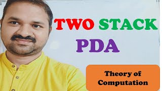 Two Stack PDA  2 Stack PDA for an bn cn  Theory of computation  TOC  FLAT [upl. by Charleen]