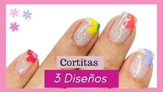 Cómo Pintar UÑAS CORTAS COLORES 2024 muy fáciles y Bonitasideas uñas varios colores [upl. by Gerrilee317]