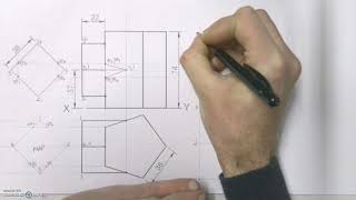 How to draw the interpenetration curve and develop the secondary pipe [upl. by Nosduj]