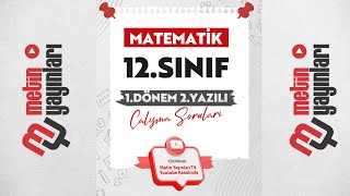 12SINIF MATEMATİK 1DÖNEM 2YAZILI ÇALIŞMA SORULARI VE ÇÖZÜMLERİ [upl. by Hime142]