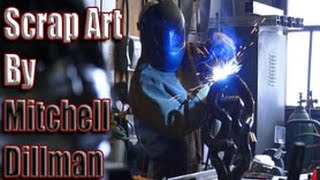 Howto Weld Scrap Art by Mitchell Dillman [upl. by Ahselak156]