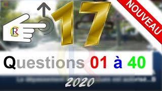 Nouveaux examen 👍 2020 CodeDeLaRouteEnFrance Dixseptième série 🚦 Panneaux de signalisation [upl. by Denys]