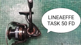 CARRETE O REEL DE PESCA LINEAEFFE TASK 50 FD EJE TORCIDO [upl. by Ahsaeit630]