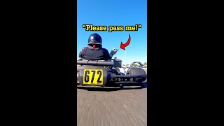 The most SATISFYING HAND SIGNAL in Karting [upl. by Finnigan]