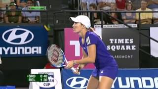 Hopman Cup 2011 BEL vs SRB Mixed Doubles JH amp RB vs AI amp ND [upl. by Dorine]