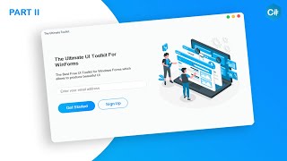The Free Ultimate UI Design Tool for Windows Forms  Part 2  C Tutorial [upl. by Eelasor]