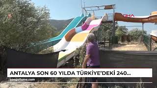 ANTALYA Son 60 yılda Türkiyedeki 240 gölden 186sı kurudu [upl. by Yriek]