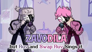 FNF Zavodila but Ruv and Swap Ruv Sings it  Friday Night Funkin Cover [upl. by Farr]