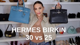 HERMES BIRKIN 25 vs 30 with mod shots  MELISSA SOLDERA [upl. by Peti244]