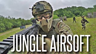 AIRSOFT IN THE JUNGLE  Krytac SPR  Glock 17 Gameplay [upl. by Susanne]