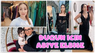 DÜĞÜNÜMÜZ VAR 🔥 ABIYE ELBİSE DENEDİK Dayim triplerde 🤣 izleyicilerim beni güldürdünüz ❤️günlük vlog [upl. by Yehus898]